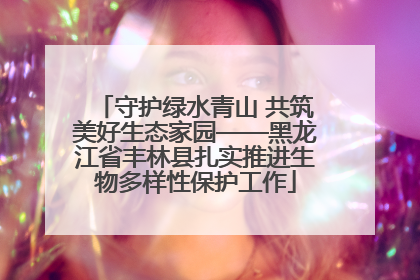 守护绿水青山 共筑美好生态家园——黑龙江省丰林县扎实推进生物多样性保护工作