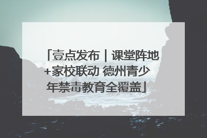 壹点发布｜课堂阵地+家校联动 德州青少年禁毒教育全覆盖