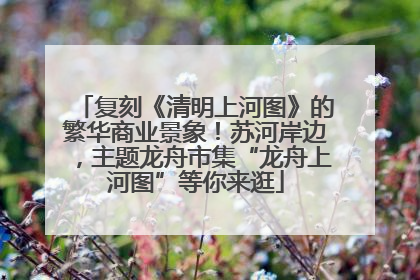 复刻《清明上河图》的繁华商业景象！苏河岸边，主题龙舟市集“龙舟上河图”等你来逛