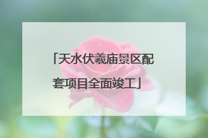 天水伏羲庙景区配套项目全面竣工