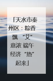 天水市秦州区：粽香飘 “艾”意浓 端午经济“热”起来