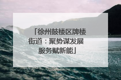 徐州鼓楼区牌楼街道：聚势谋发展 服务赋新能