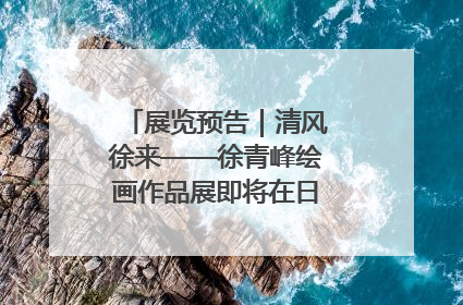 展览预告｜清风徐来——徐青峰绘画作品展即将在日照市美术馆开展