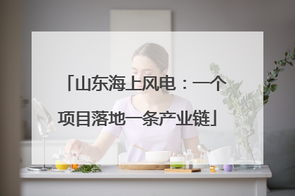 山东海上风电：一个项目落地一条产业链