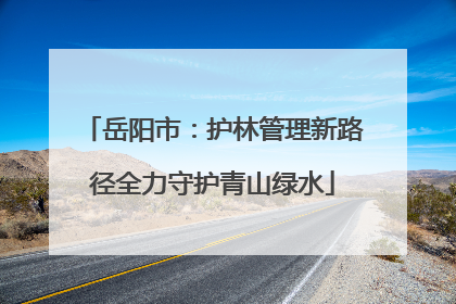 岳阳市：护林管理新路径全力守护青山绿水