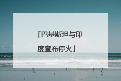 巴基斯坦与印度宣布停火