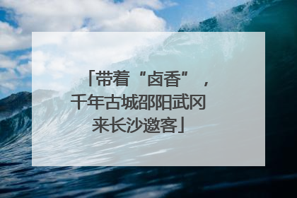 带着“卤香”，千年古城邵阳武冈来长沙邀客