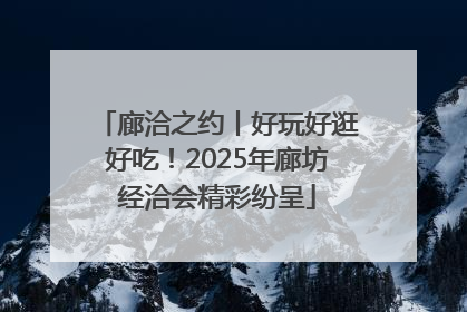 廊洽之约丨好玩好逛好吃！2025年廊坊经洽会精彩纷呈