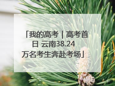 我的高考｜高考首日 云南38.24万名考生奔赴考场