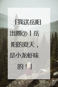 我送岳阳出圈⑦丨岳阳的夏天，是小龙虾味的！