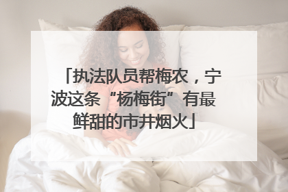 执法队员帮梅农，宁波这条“杨梅街”有最鲜甜的市井烟火