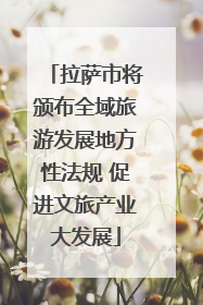 拉萨市将颁布全域旅游发展地方性法规 促进文旅产业大发展