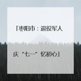 枣阳市：退役军人庆“七一”忆初心