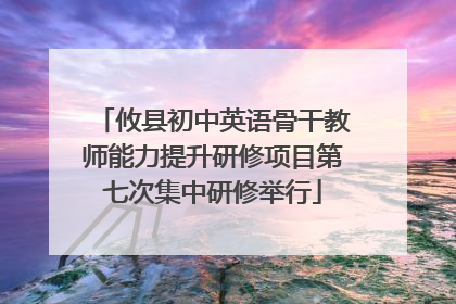 攸县初中英语骨干教师能力提升研修项目第七次集中研修举行