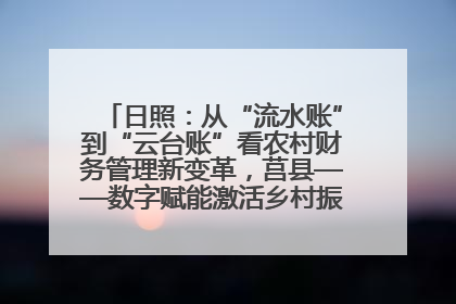日照：从“流水账”到“云台账”看农村财务管理新变革，莒县——数字赋能激活乡村振兴“一池春水”