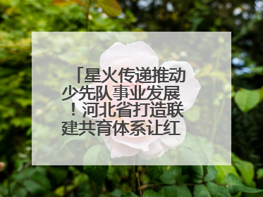 星火传递推动少先队事业发展！河北省打造联建共育体系让红领巾更鲜艳