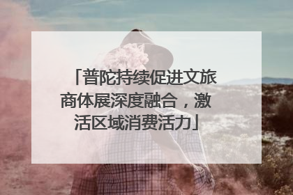 普陀持续促进文旅商体展深度融合，激活区域消费活力