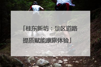 桂东新坊：景区道路提质赋能康旅体验