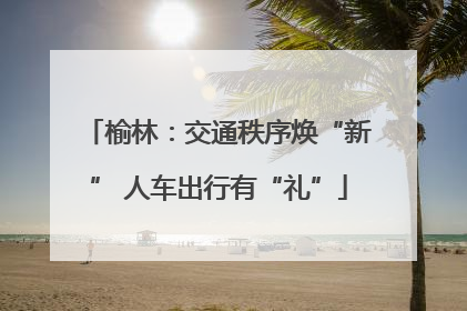 榆林：交通秩序焕“新” 人车出行有“礼”