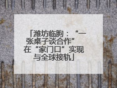 潍坊临朐：“一张桌子谈合作” 在“家门口”实现与全球接轨