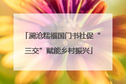 澜沧糯福国门书社促“三交”赋能乡村振兴