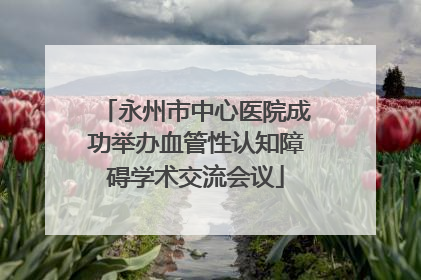 永州市中心医院成功举办血管性认知障碍学术交流会议