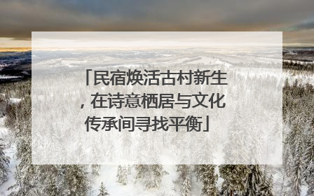 民宿焕活古村新生，在诗意栖居与文化传承间寻找平衡
