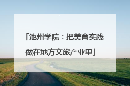 池州学院：把美育实践做在地方文旅产业里