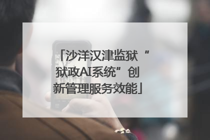 沙洋汉津监狱“狱政AI系统”创新管理服务效能