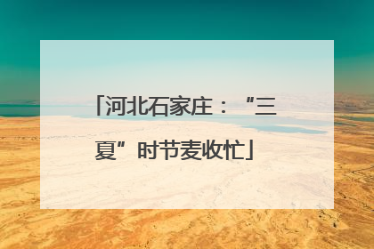 河北石家庄：“三夏”时节麦收忙