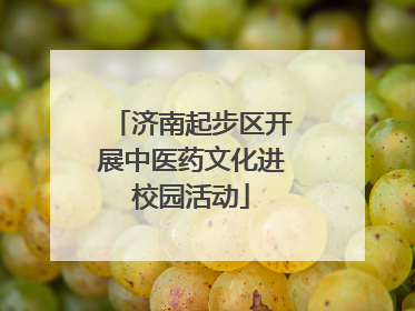 济南起步区开展中医药文化进校园活动