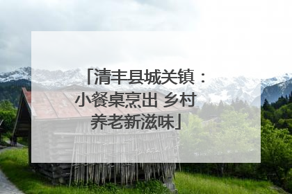 清丰县城关镇：小餐桌烹出 乡村养老新滋味