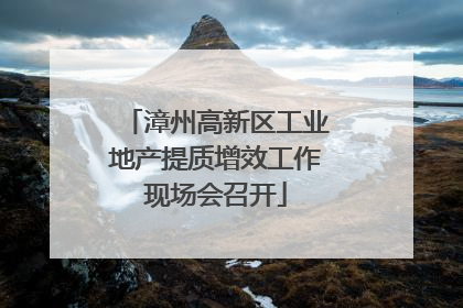 漳州高新区工业地产提质增效工作现场会召开