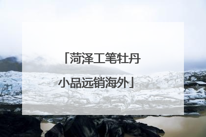 菏泽工笔牡丹小品远销海外