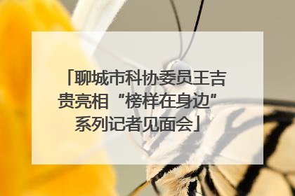 聊城市科协委员王吉贵亮相“榜样在身边”系列记者见面会