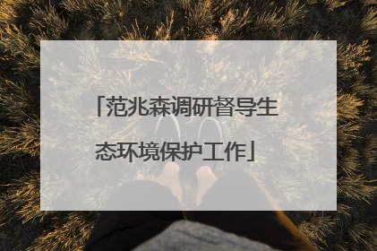 范兆森调研督导生态环境保护工作