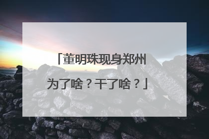 董明珠现身郑州 为了啥？干了啥？