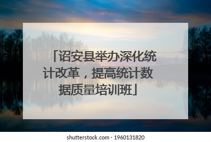 诏安县举办深化统计改革,提高统计数据质量培训班
