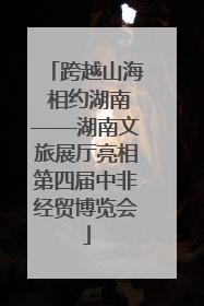 跨越山海 相约湖南——湖南文旅展厅亮相第四届中非经贸博览会