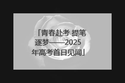 青春赴考 提笔逐梦——2025年高考首日见闻