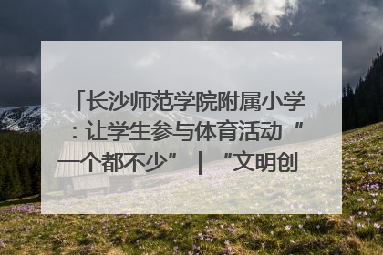 长沙师范学院附属小学：让学生参与体育活动“一个都不少”｜“文明创建耀三湘”专栏