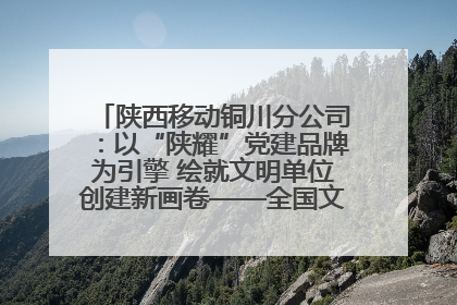 陕西移动铜川分公司：以“陕耀”党建品牌为引擎 绘就文明单位创建新画卷——全国文明单位创建纪实