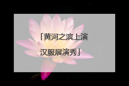 黄河之滨上演汉服展演秀