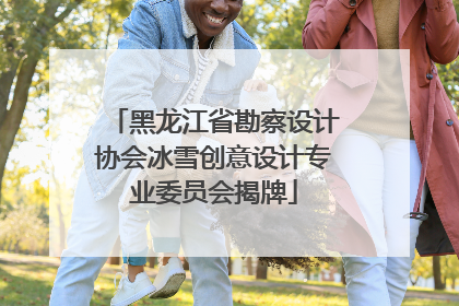 黑龙江省勘察设计协会冰雪创意设计专业委员会揭牌