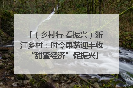 （乡村行·看振兴）浙江乡村：时令果蔬迎丰收 “甜蜜经济”促振兴