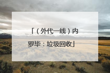（外代一线）内罗毕：垃圾回收