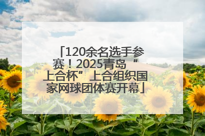 120余名选手参赛！2025青岛“上合杯”上合组织国家网球团体赛开幕