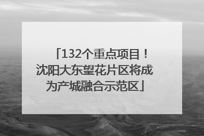 132个重点项目！沈阳大东望花片区将成为产城融合示范区