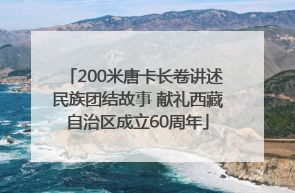 200米唐卡长卷讲述民族团结故事 献礼西藏自治区成立60周年