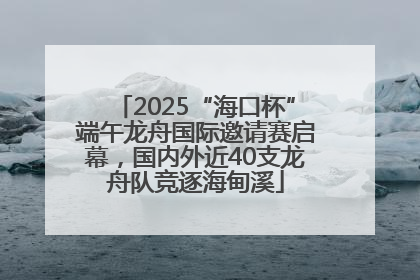 2025“海口杯”端午龙舟国际邀请赛启幕，国内外近40支龙舟队竞逐海甸溪
